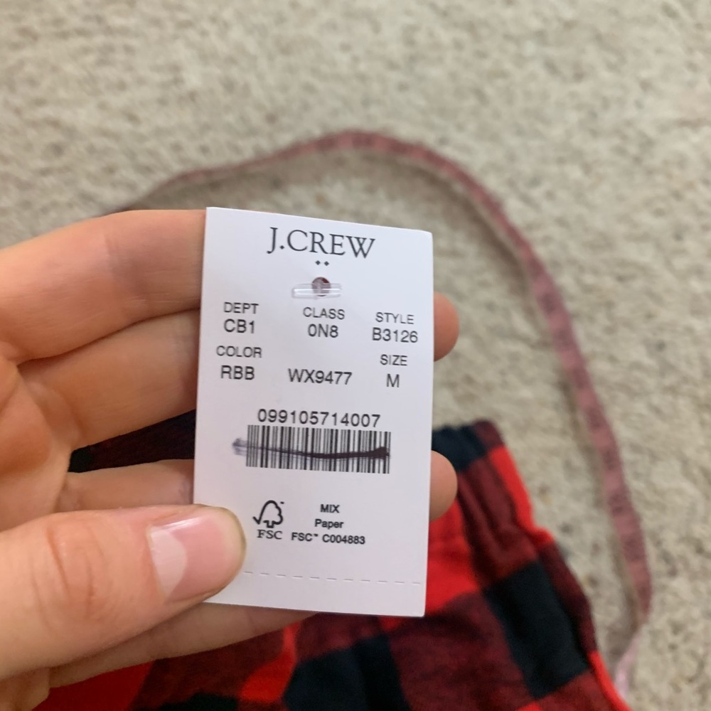 J crew plaid flannel pajama shorts - Picture 3 of 3